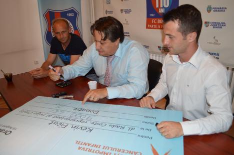 FC Bihor a adunat, din acţiunile caritabile, 95.000 lei pentru Kevin Ficuţ